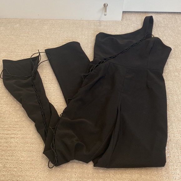 Revolve x Michael costello Essex jumpsuit in black - Picture 3 of 4